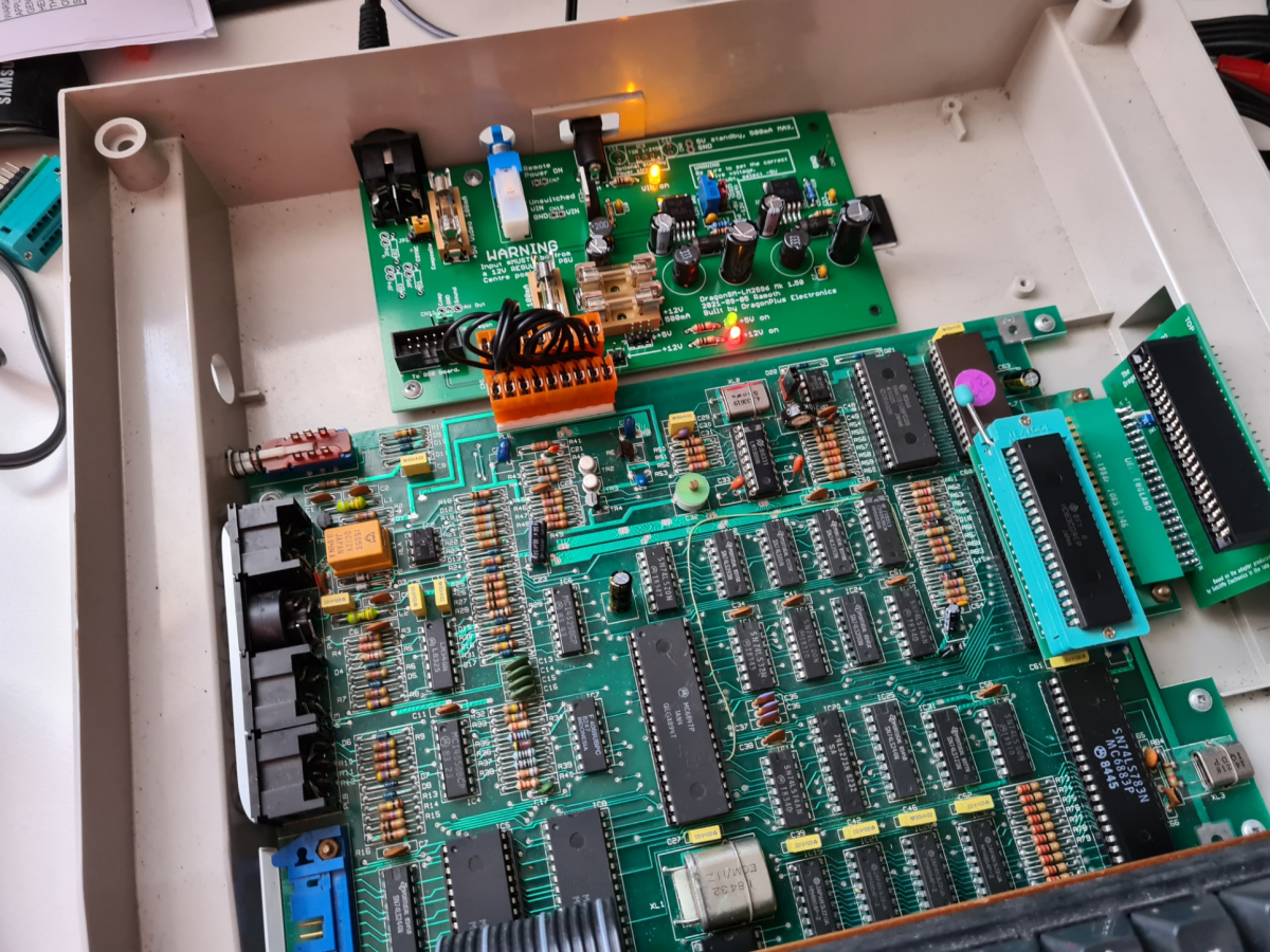 Dragon PSU Board – in situ – DragonPlus Electronics